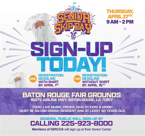 Senior Skip Day 2.0 / Senior Health Expo 2023 – EBR Council on Aging