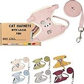Qpets® Cat Harness and Leash Set, Outdoor Harness for Cat with Quick ...