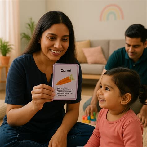 PiK A BOO Cloth Vegetable Flash Cards | Early Learning & Fun (Set of 1
