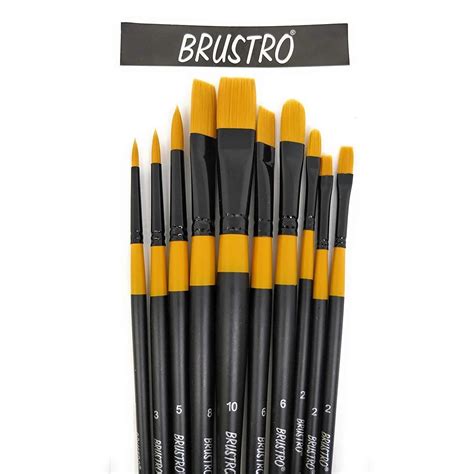 Buy Acrylic Colour Brushes Online in India | Canvazo