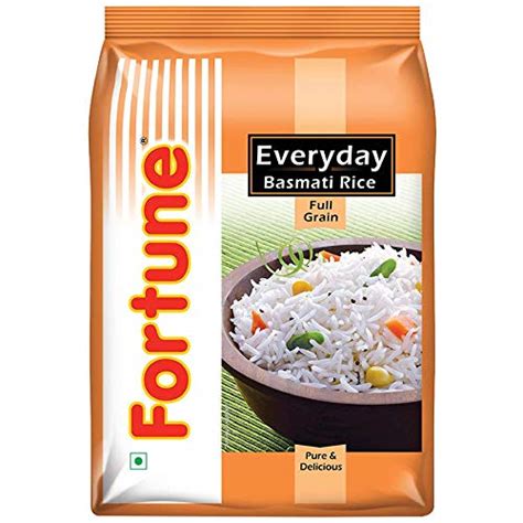 Fortune Everyday Basmati Rice, 1 kg Pouch : Amazon.in: Grocery ...