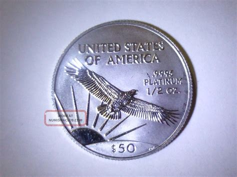 2001 Platinum 1/2 Ounce 50 Dollar Coin
