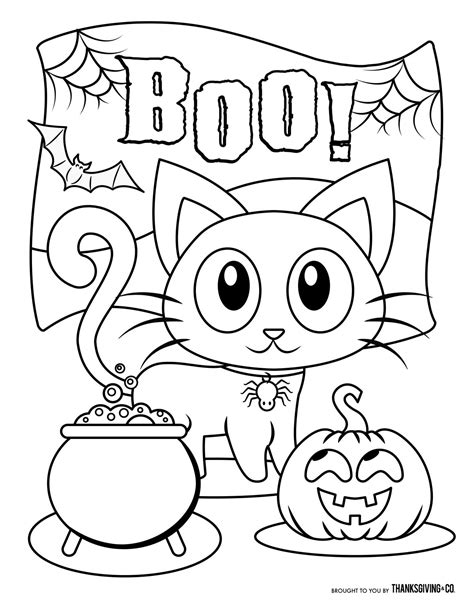 Free Halloween coloring pages for kids (or for the kid in you)