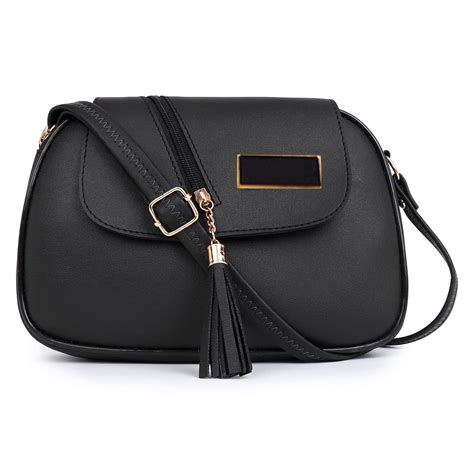 Buy BAGUS PU Leather Sling Bag Handbags and Purses Shoulder Hobo for ...