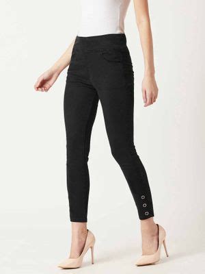 Buy Miss Chase Black Denim Jegging Online