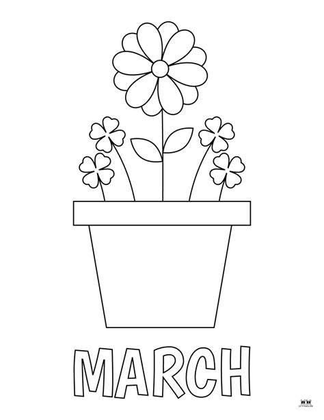 Free March Coloring Pages