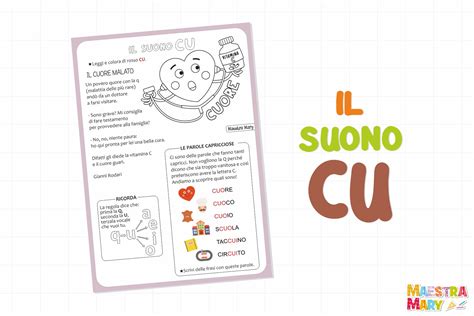 Scheda didattica: Il suono CU | Maestra Mary