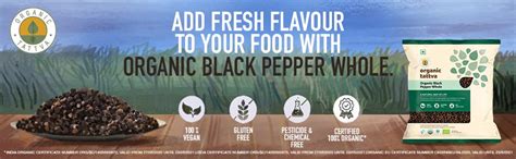 Organic Tattva, Organic Gluten Free Black Pepper/Kali Mirch - 100G ...