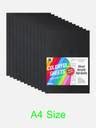 Creatify EVA Foam Sheets A4 Size – 2mm Thick | Pack of 12 Black Colour ...