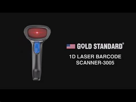 Goldstandard (USA) Model 3005 1D Scanning Reader Laser Barcode Scanner ...