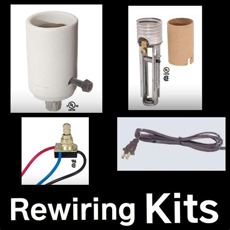Rewiring Kits for Vintage 3-Arm Floor Lamp With Diagrams and ...