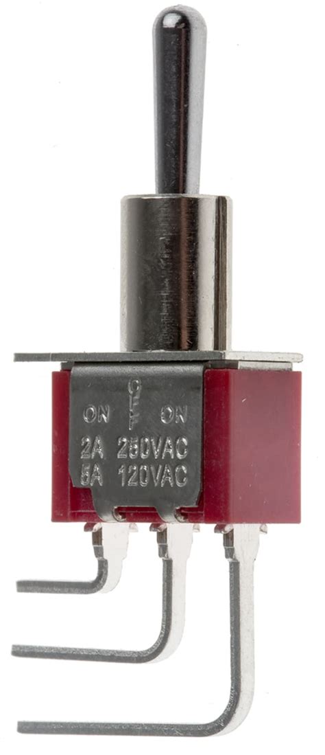 RS PRO | RS PRO Toggle Switch, PCB Mount, On-Off-On, SPDT, Through Hole ...