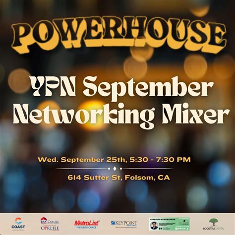 Join Us for the YPN September Mixer! 📅 September 25th | 📍 Powerhouse ...