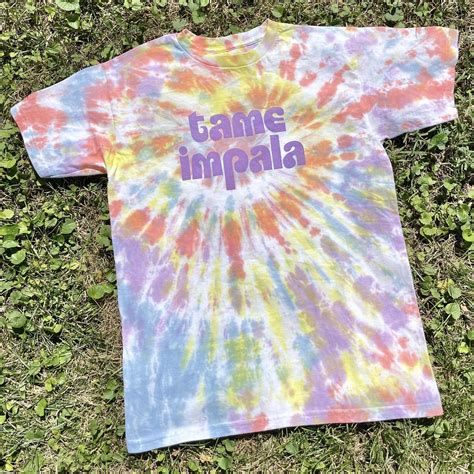 1960s style tie dye shirt inspired by the Tame Impala EP : r/TameImpala