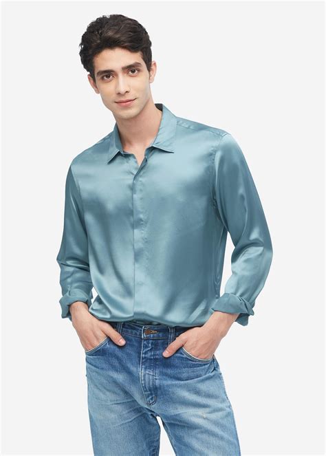 Mens Silk Long Sleeve Shirt at Roberta Vance blog