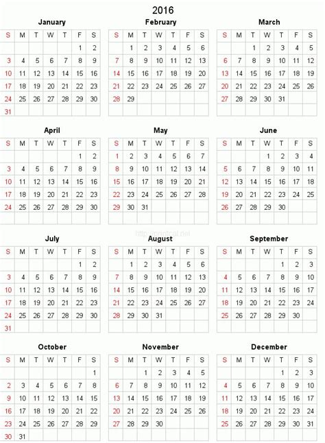 Blank Calendars 2016 的图像结果
