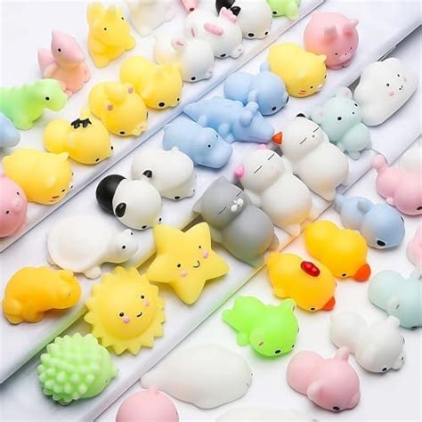 LABEAUTE Kawaii Mochi Squishy Toys - Mini Animal Stress Relief ...