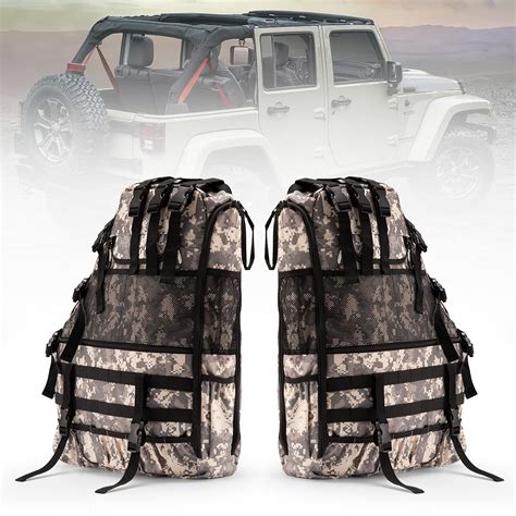 Buy BUNKER INDUST 2 Pcs Roll Bar Storage Bag for 1997-2023 Jeep ...