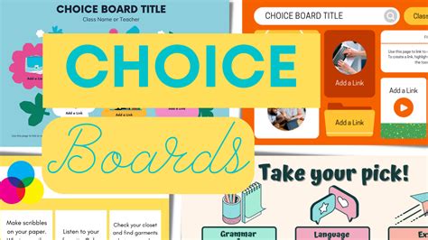 Choice Board Template
