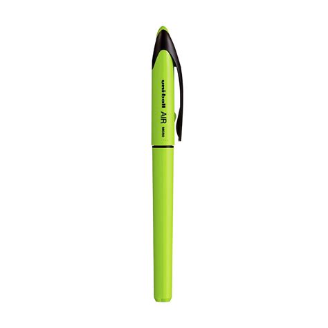 Uniball UBA-188-ELM Air Micro Roller Ball Pen (0.7mm, Lime Green Body ...