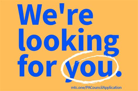 MTC Policy Advisory Council Recruitment