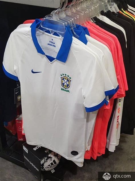 2019美洲杯巴西球衣国家队主场足球短袖t恤衫男女纯棉半袖上衣服_虎窝淘