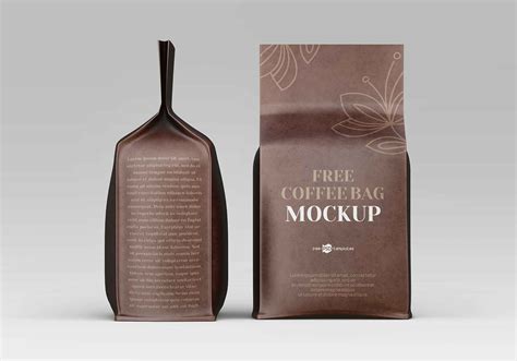 Free All Sides Coffee Bag Mockup (PSD)