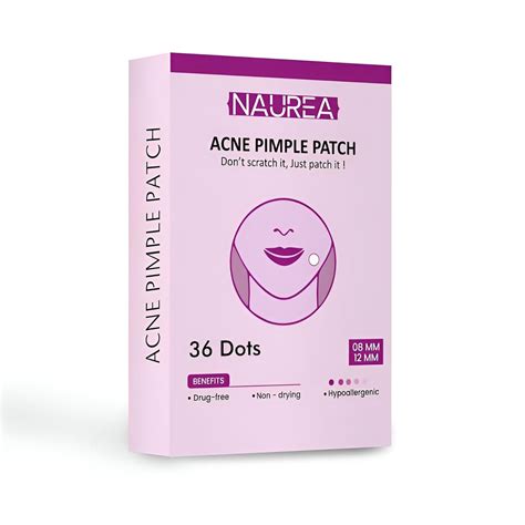 NAUREA Acne Pimple Patch | 36 Hydrocolloid Waterproof Patches | For ...