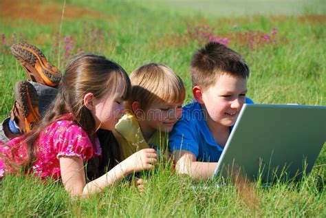 Image result for Children Open Old Computer