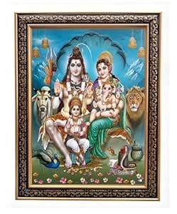 UGAM STUDIO Bhole Nath Parivar (Maa Parvati, Ganesh, Kartikey And Shiv ...