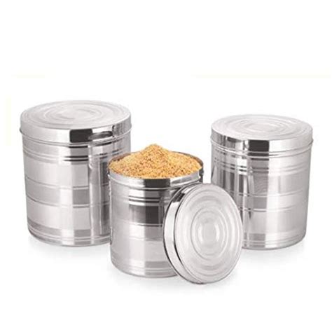 Kuber Industries Stainless Steel Kitchen Containers Set | Durable ...