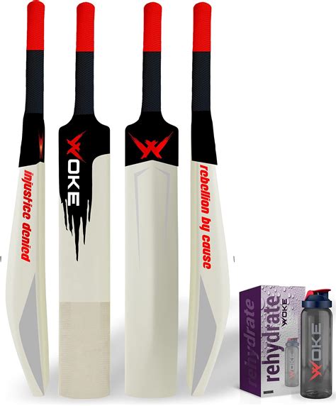 Woke Stalwart Beast Heavy Duty Plastic Cricket Bat, Full Size (34” X 4. ...
