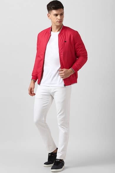 Buy Men Red Solid Casual Jacket Online - 950815 | Peter England