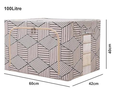 Clothing Storage Box with Steel Frame Support – House of quirk