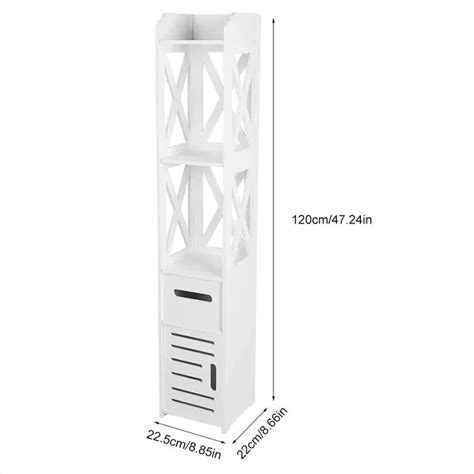 Bathroom Linen Cabinets:8.85'' W x 47.24'' H x 8.66'' D Linen Cabinet ...