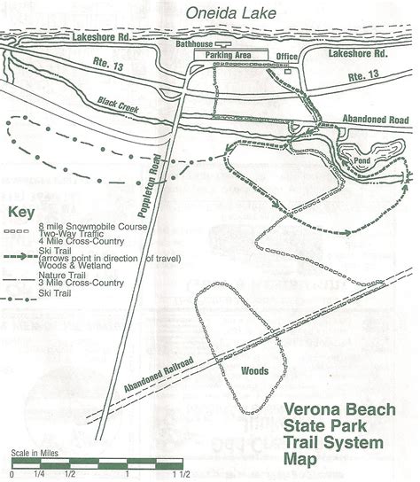 Verona Beach State Park Trail Map Verona Beach