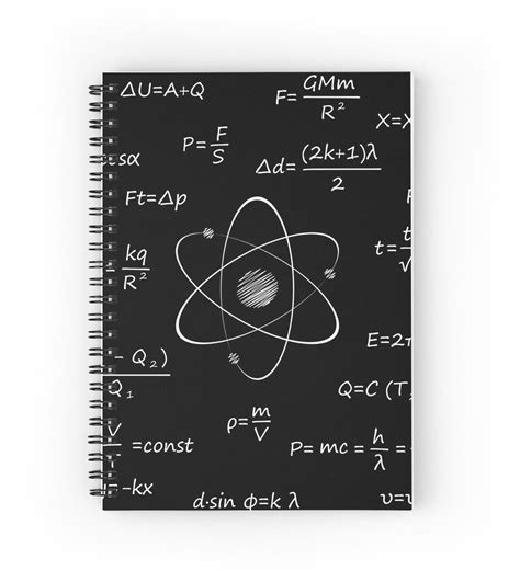 Amazing Physics Formulas Spiral Notebook by Vector Scout | Physics ...