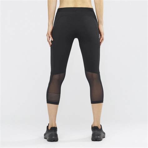 Salomon Tights Sale Outlet - Black SUPPORT MID Womens