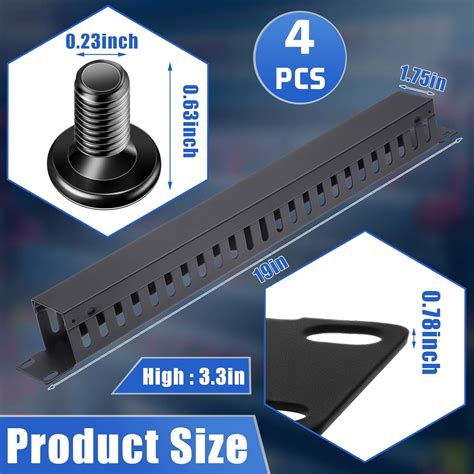 Leinuosen 4 Pack 1U Cable Manager - Horizontal Rack Mount Wire India | Ubuy