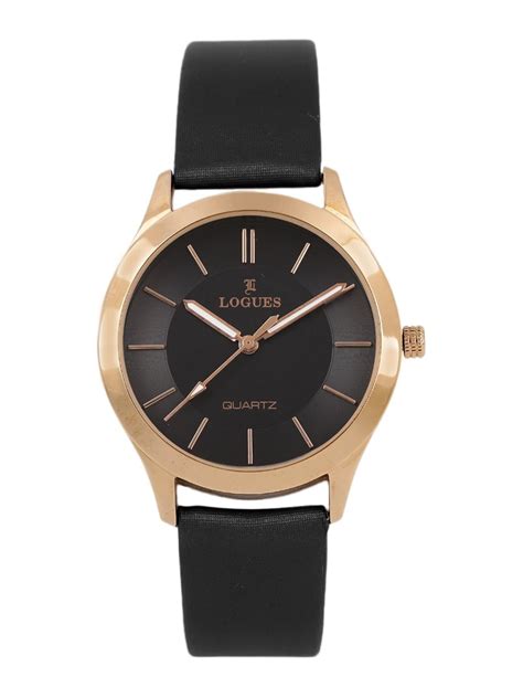Buy Logues Black Dial Analogue Women's Casual Watch Online at Low ...