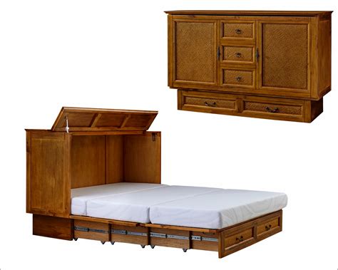 Full Size Murphy Bed Hiddenbed Queen Murphy Bed With Desk - Cabinet ...