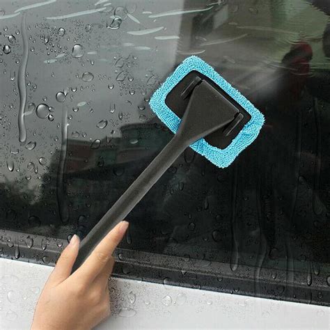 YATLTE Car Cleaning Window Tool, Car Window Cleaner, Washable Reusable Microfiber Pads, Auto ...