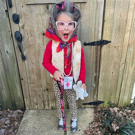 100th Day of School in 2025 | Old lady costume, Kids old lady costume ...