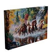 Inephos Multiple Frames Beautiful Running Horse Vastu Animals Wall ...