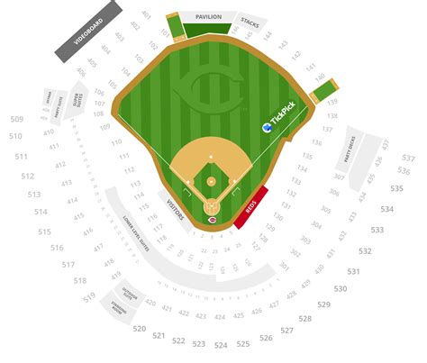 Cincinnati Reds Interactive Seating Chart and Seat Views