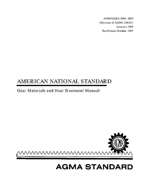 ANSI-AGMA 2004-B89-Gear Materials and Heat Treatment Manual - ANSI/AGMA ...