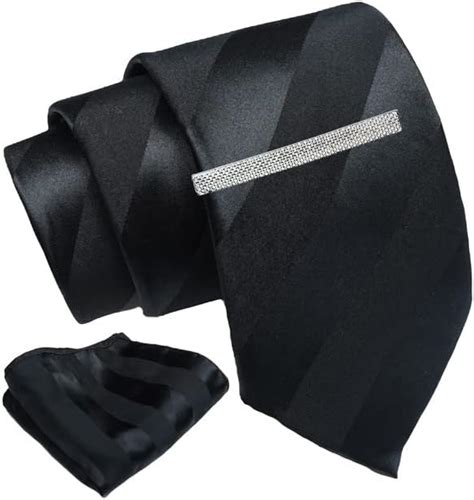 Buy Axlon Tie for Men – Striped Silk Neck Ties Set with Cufflinks ...