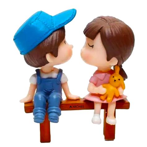 Buy ARCHIES Romantic Love Miniature Figurines Showpiece Valentine Gift ...