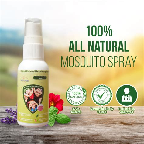 Herbal Mosquito Repellent Spray (50 Ml - 1000 Sprays) – Safeokid