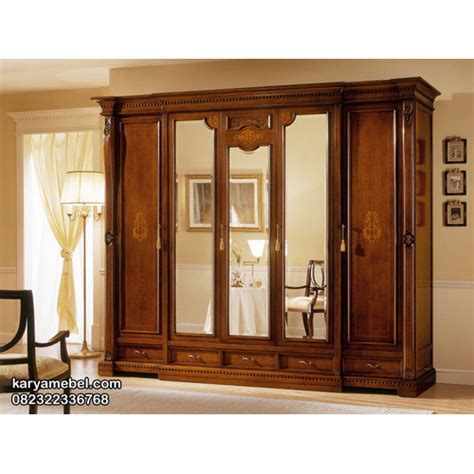 Jual Lemari Pakaian Asli Kayu Jati Mewah - Kab. Jepara - Karya Mebel ...
